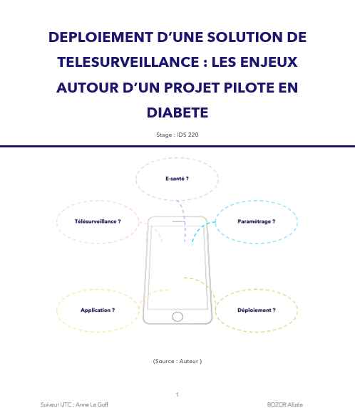 IDS220 - Déploiement d’une solution de télésurveillance : Les enjeux autour d’un projet pilote en diabète