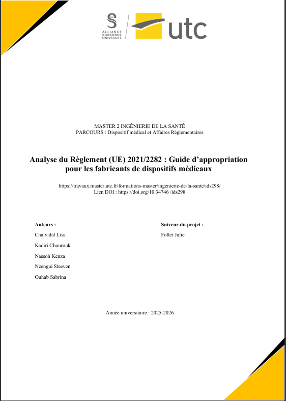 IDS 298 - Mémoire - Guide sur le Règlement (UE) 2021/2282